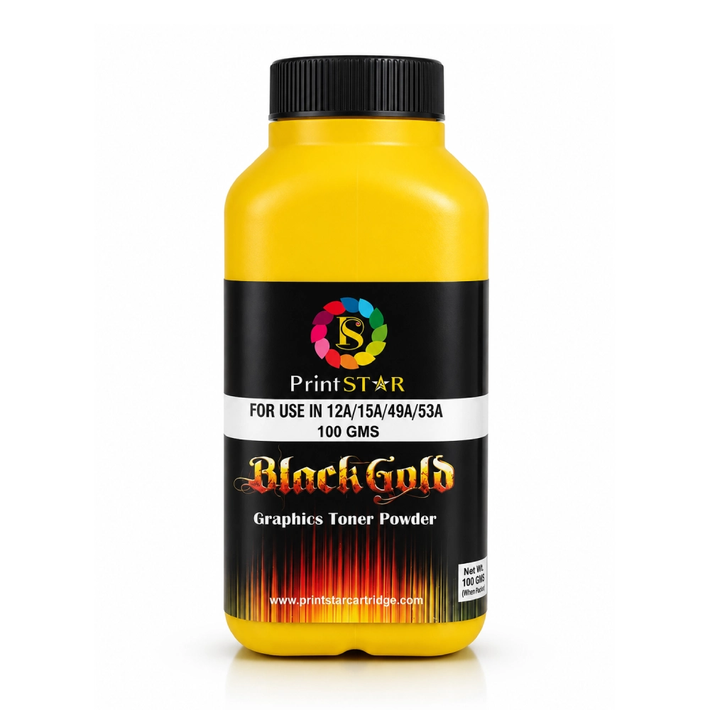 Printstar Toner Powder HP 12A 100gm Black Gold